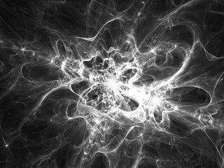 surreal futuristic digital 3d design art abstract background fractal illustration for meditation and decoration wallpaper