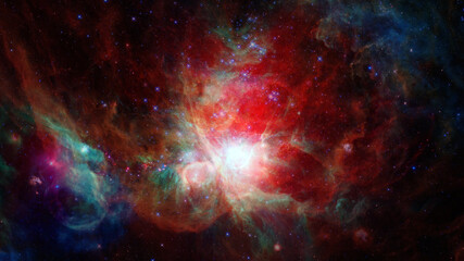 Cosmic landscape. Endless deep space. Elements of this image furnished by NASA © Supernova