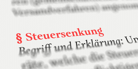 Steuersenkung rechtlich