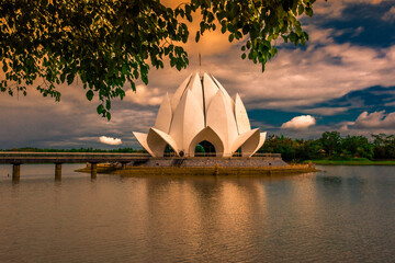 A high angle abstract background from the mountains, which can see the surrounding scenery (rivers,...