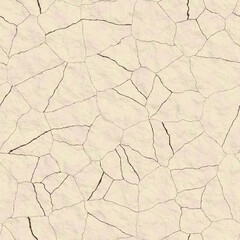 Seamless texture of cracked earth. Bright background.