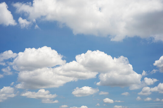 White cloud background and blue sky photo