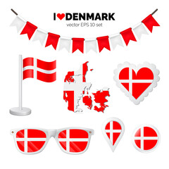 Denmark symbol set