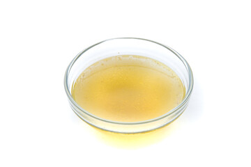 Pot chicken stock. Bone broth soup with veggies. Based clear soup.