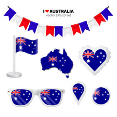Australia symbol set