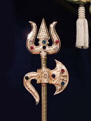 Trishul of indian god shiv shankar