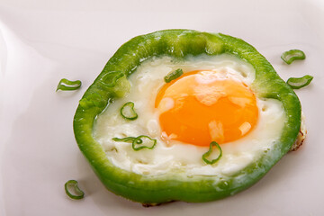 Spiegelei in Paprika Low Carb