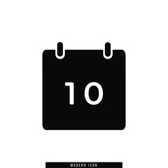 Calendar icon illustration template symbol