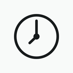 clock icon vector