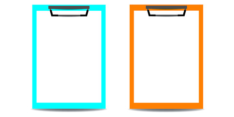 Set of Stock contract papers document folder with stamp and text stack of agreements document with signature.Vector illustration.