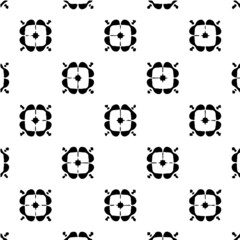 Kaleidoscope vector texture black and white eps pattern for your game or background