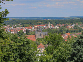 Obraz premium Bad Wimpfen, historic old town in Germany/Baden Württemberg with Staufen history