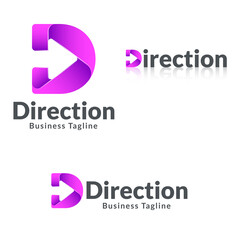 Letter D - Direction Logo