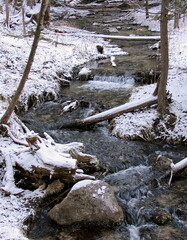 river in winter