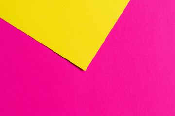yellow and purple. two-color paper background. copy space, ftal lay