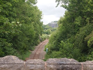 view of train track