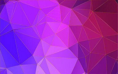 Obraz premium Abstract polygonal blue and purple background . Polygonal Space background with nebula and stars. Vector illustration for poster design. High technology, milky way concept. 
