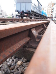 View of old train track