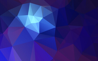 Abstract polygonal blue and purple background . Polygonal Space background with nebula and stars. Vector illustration for poster design. High technology, milky way concept. 