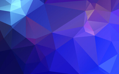 Abstract polygonal blue and purple background . Polygonal Space background with nebula and stars. Vector illustration for poster design. High technology, milky way concept. 