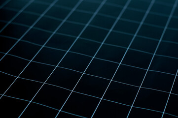 Grid on a black background. Abstract squares.