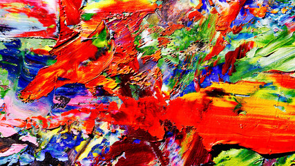 Colorful abstract background wallpaper. Modern motif visual art.  Mixtures of oil paint. Trendy...