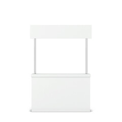 Blank promo counter stand mockup