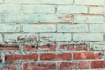 dirty red brick wall background