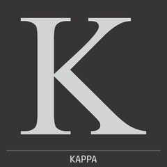 Kappa Greek letter icon