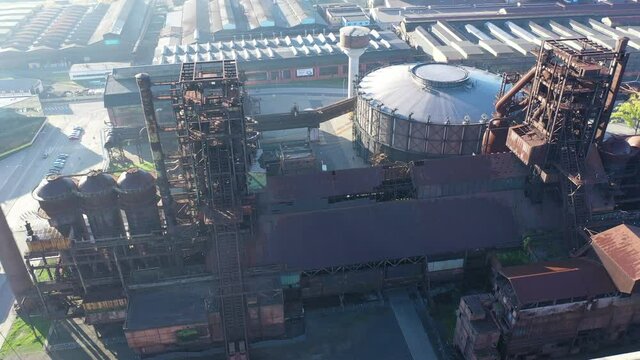 Old abandoned metallurgical plant in Vitkovice (Ostrava). Czech Republic