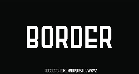 futuristic modern typeface alphabet set	