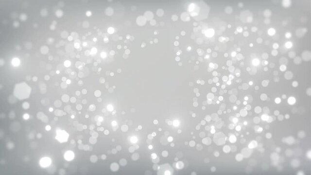 white bokeh abstract lights effect background