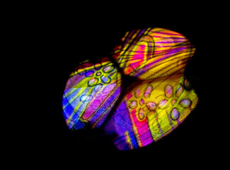 colorful abstract pattern with light behind it