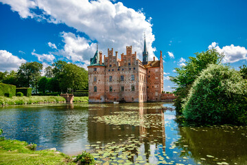 Egeskov castle in the Denmark