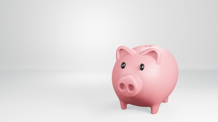 Pig piggy bank illustration The concept of saving or saving money or opening a bank account The concept of an investment icon in the form of a pig piggy bank toy. White background.