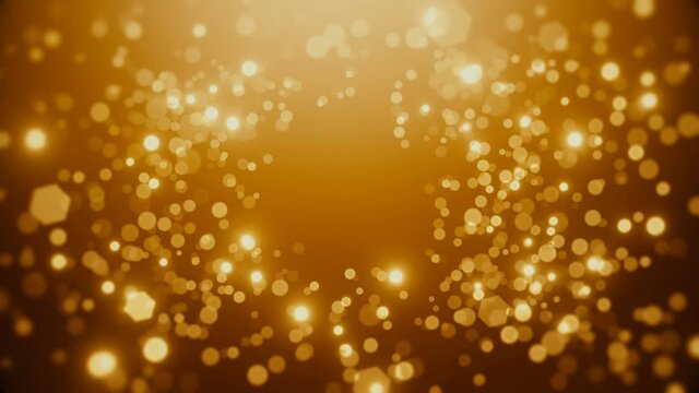 golden abstract blurry bokeh background