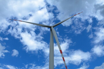 wind turbine in the sky