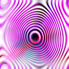 op art concentric ovals in pink white seamless tile