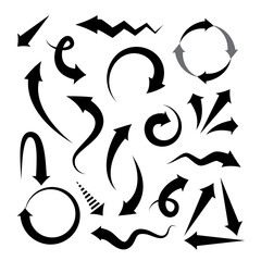 Set of vector arrows