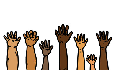 Raised Hands Equality Diversity
