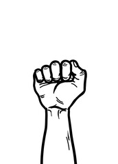 Fist Hand Raised