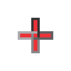 Fototapeta premium Plus medical logo design vector