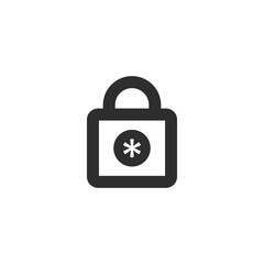 lock vector icon. Stock vector illustration isolated on white background