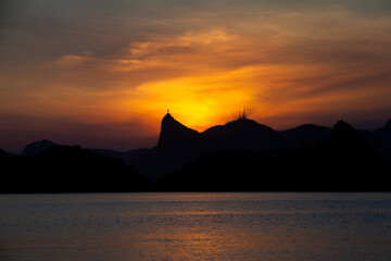 nature, silhouette, sunset, mountains, sky, mountain, landscape, sunrise, sun, clouds, orange, dusk, red, evening, dawn, cloud, morning, light, sundown, 