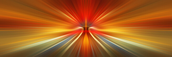 Obraz premium Flash of bright light. Endless light tunnel. Abstract space background.