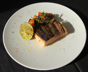 Salmon steak