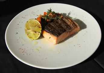 Salmon steak