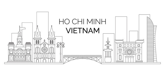 landscape of Ho Chi Minh city