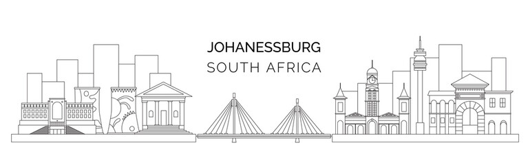 Naklejka premium krajobraz miasta Johannesburg
