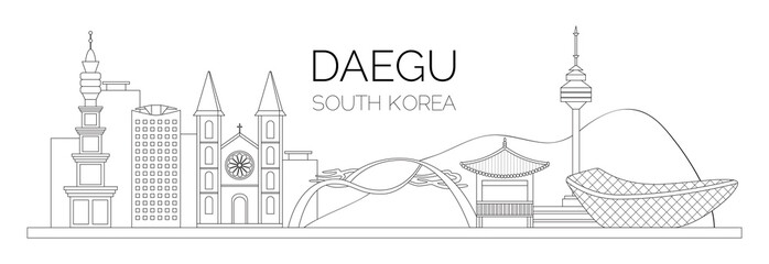 landscape of Daegu city